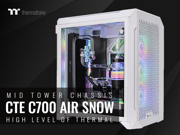 Thermaltake CTE C700 Air Snow Mid Tower with Centralized Thermal